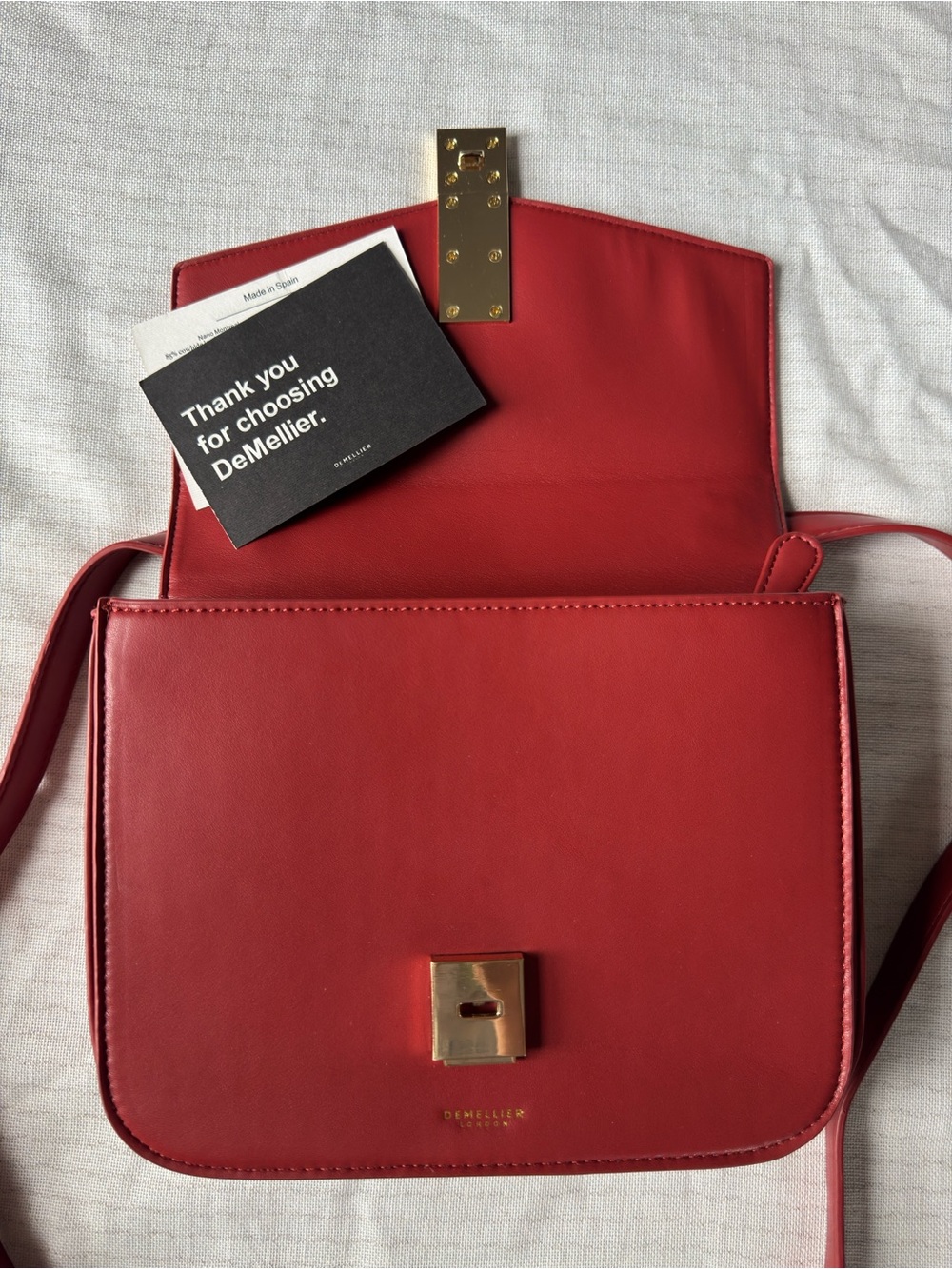 Demellier Vancouver Bag Poppy Red - Picture 3 of 14